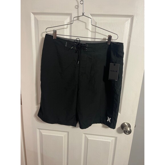 Hurley Men's One and Only 21" Board Shorts Black Size 36 New With Tags - Picture 1 of 9